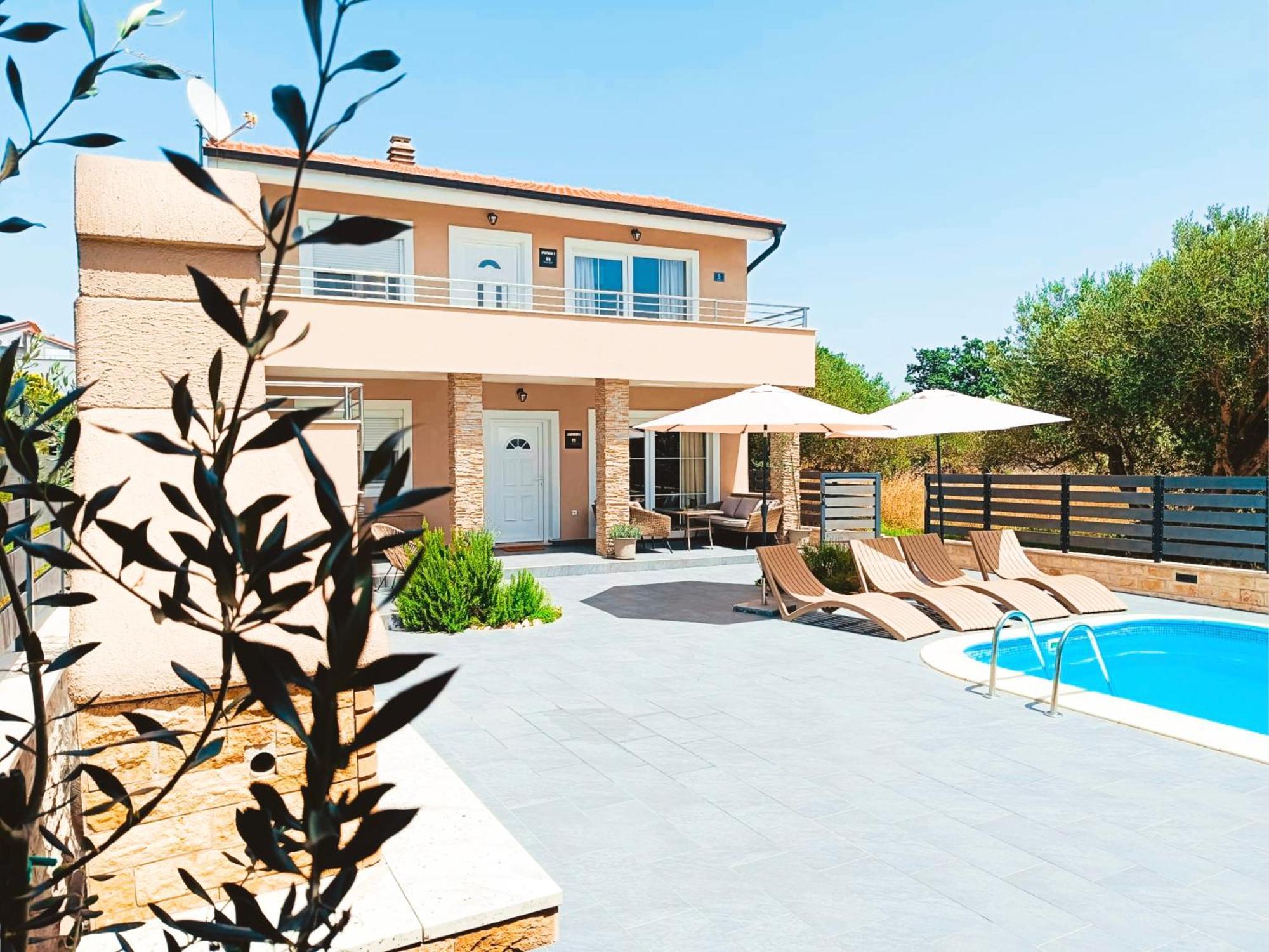 Villa Twins Sukosan With Heated Pool Sukošan Exterior foto